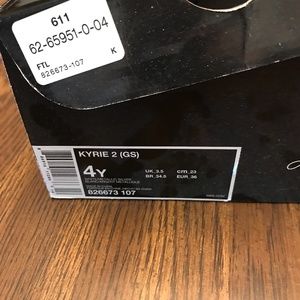 Kyrie boys sneakers size 4